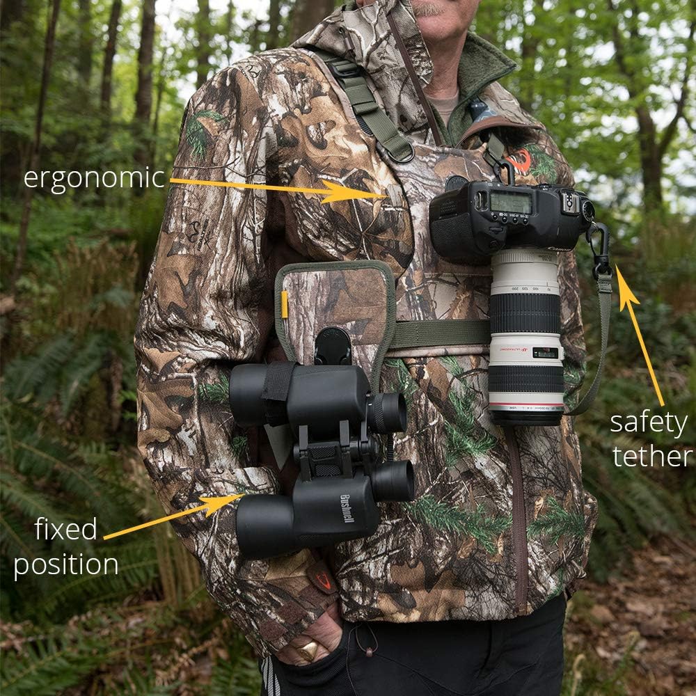 Cotton Carrier CCS G3 Camera Harness System for Camera and Binoculars, Camo