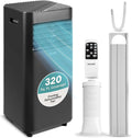 Efficient 10000 BTU Portable Air Conditioner - Compact White by SereneLife