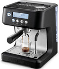 CASABREWS Ultra Espresso Machine with LCD Display, 20 Bar Espresso Maker with Powerful Milk Frother, Customizable Brewing Temperature, Barista-Level Latte and Cappuccino Machine for Home, Black