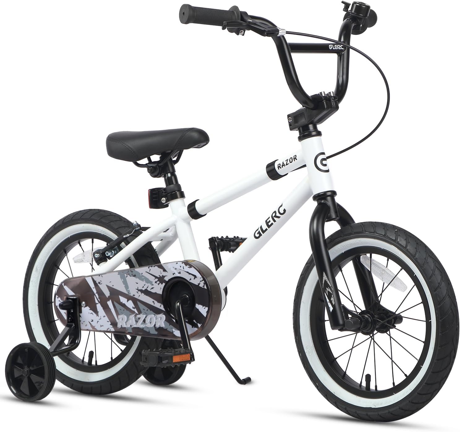 Glerc Kids Bike for Ages 1-8 Years Old, 12-16 Inch BMX Style Kids Bicycle with Training Wheels, Boys Bike for Children and Toddler, Multiple Colors