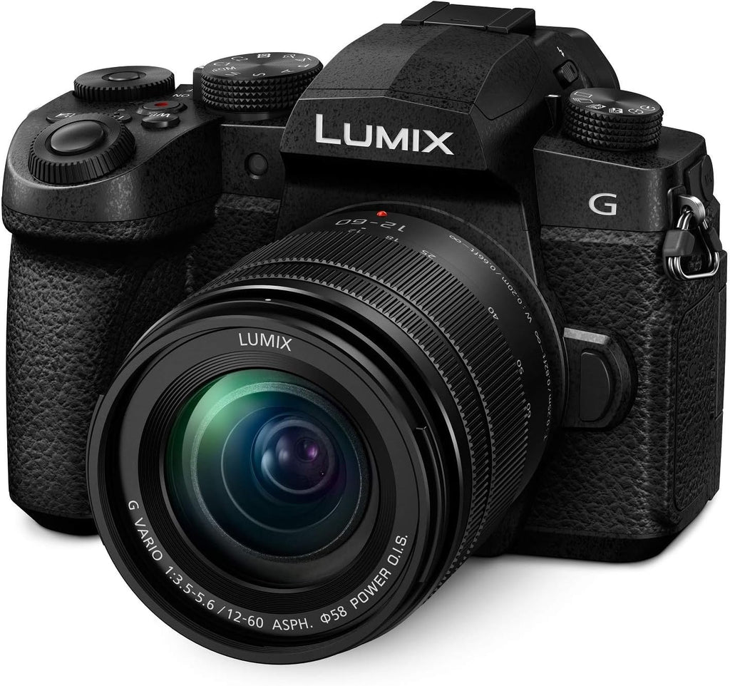 Panasonic LUMIX G95 20.3 Megapixel Mirrorless Camera, 12-60mm F3.5-5.6 Micro Four Thirds Lens, 5-Axis Dual I.S. 2, 4K 24p 30p Video, Pre-Installed V-Log L, 3' LCD Touchscreen - DC-G95MK (Black)