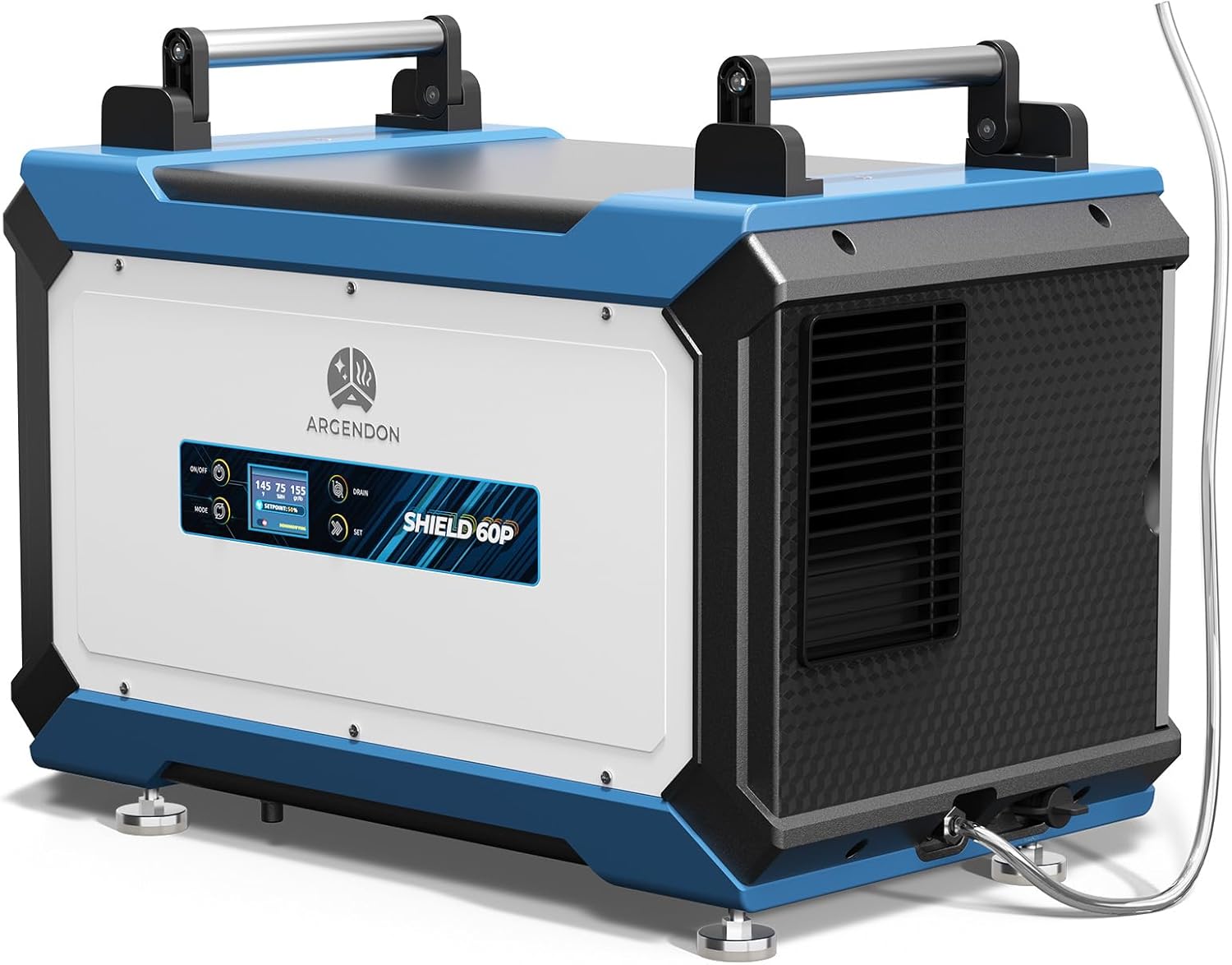 ARGENDON Crawl Spaces Dehumidifier with Pump and Drain Hose, 145 Pint Commercial Dehumidifier for Basement, Large Spaces, Auto Defrost, Compact, 5 Years Limited Warranty