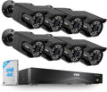 ZOSI 4K 16CH PoE Security Camera System, 8 x 8MP PoE IP Camera Outdoor Indoor with Human Detection, 100ft IR Night Vision, IP66 Weatherproof, 4K 16CH H.265+ NVR with 4TB HDD for 24/7 Audio Recording