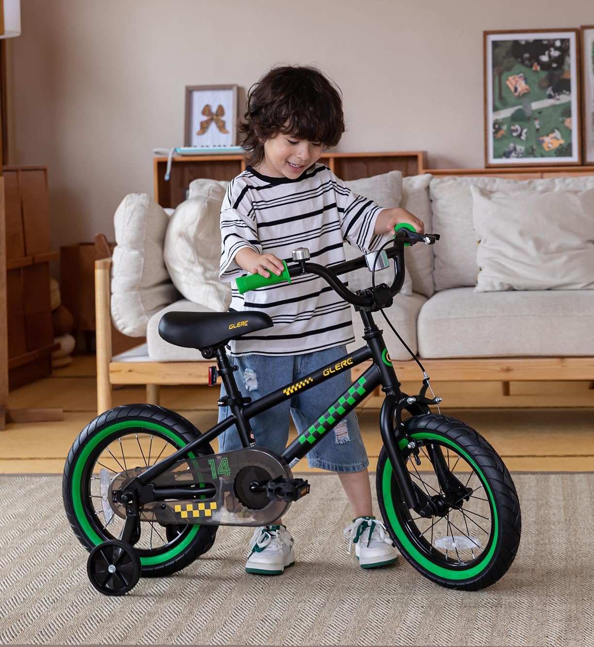 Glerc NuNu 12 14 16 Inch Kids Bike BMX Style for 2-8 Years Old Boys Girls, Toddler Bicycles with Training Wheels & Coaster Brake, Multiple Colors | Toddler Bicycles, Training Wheels, Coaster Brake, Toddler Bicycles, Training Wheels, Coaster Brake