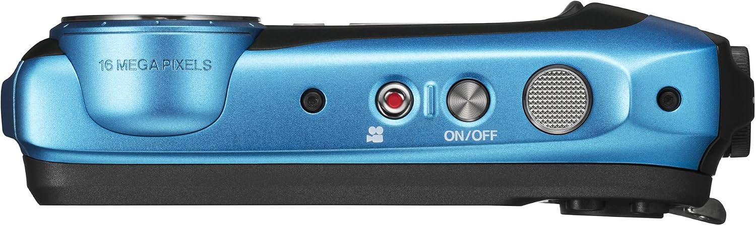 Fujifilm FinePix XP130 Waterproof Digital Camera w/16GB SD Card - Sky Blue