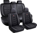 Car Seat Covers Fit for Toyota Sienna 2000-2025, Leather Seat Covers for Car, Waterproof Non-Slip Durable Car Seat Protector(5 Seats,Black White)