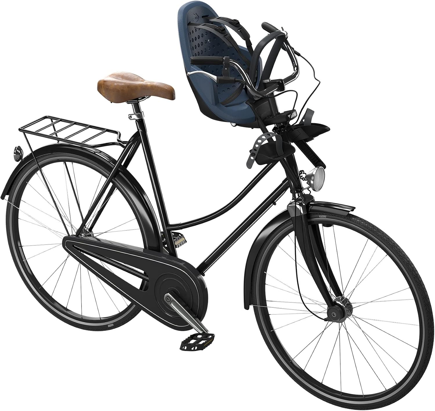 Thule Yepp 2 Mounted Child Bike seat, Adjustable footrests, 5-Point Harness and Easy to Mount Design