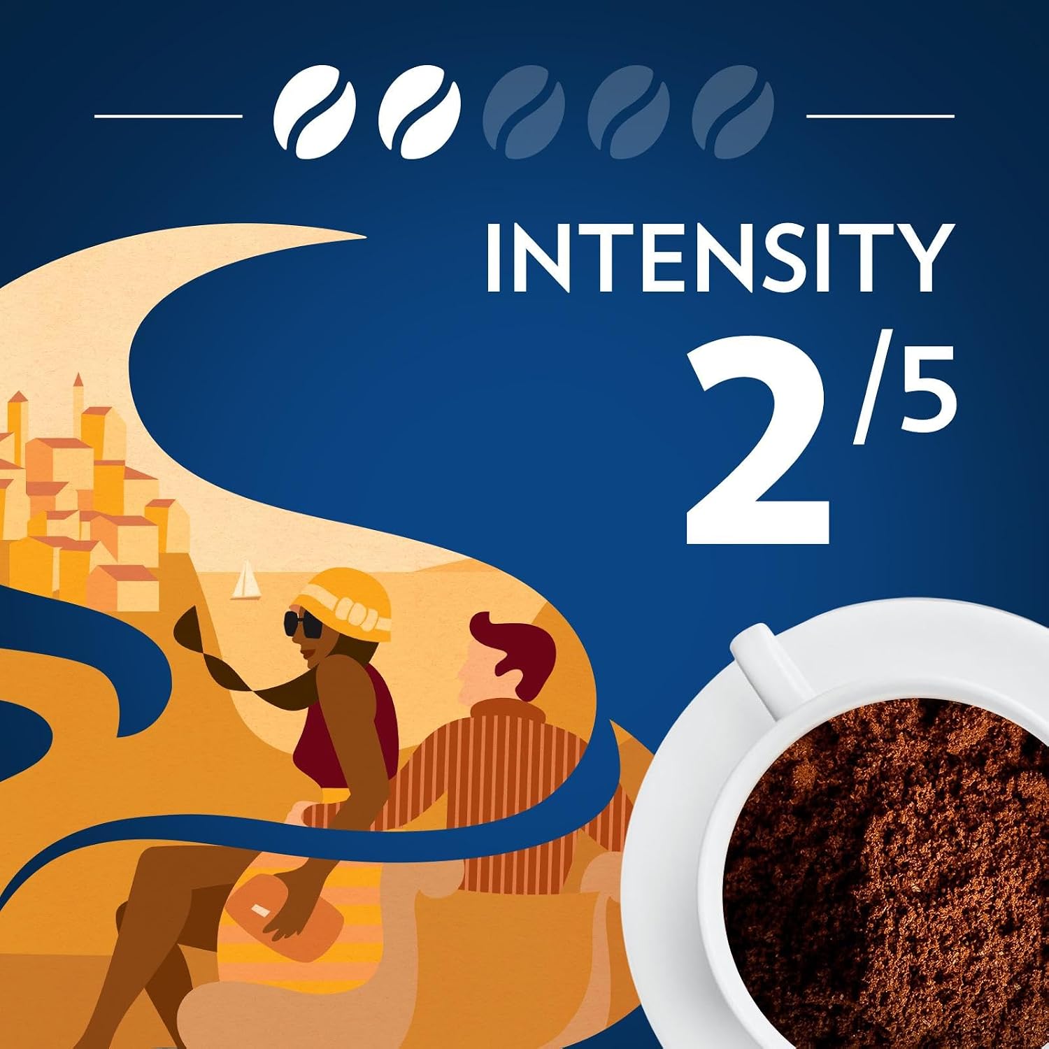 Lavazza Costiera Gran Aroma Ground Coffee 6 Bags of 12oz, Light Roast, Smooth and Aromatic Taste, Intensity 2/5, 100% Arabica, Ideal for Drip Brewers, (Pack of 12) - Package May Vary