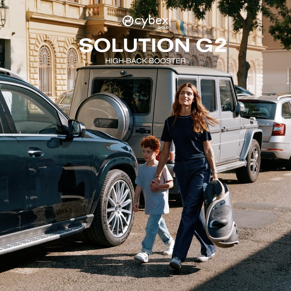 Solution G2 Folding Travel High-Back Booster - Moon Black