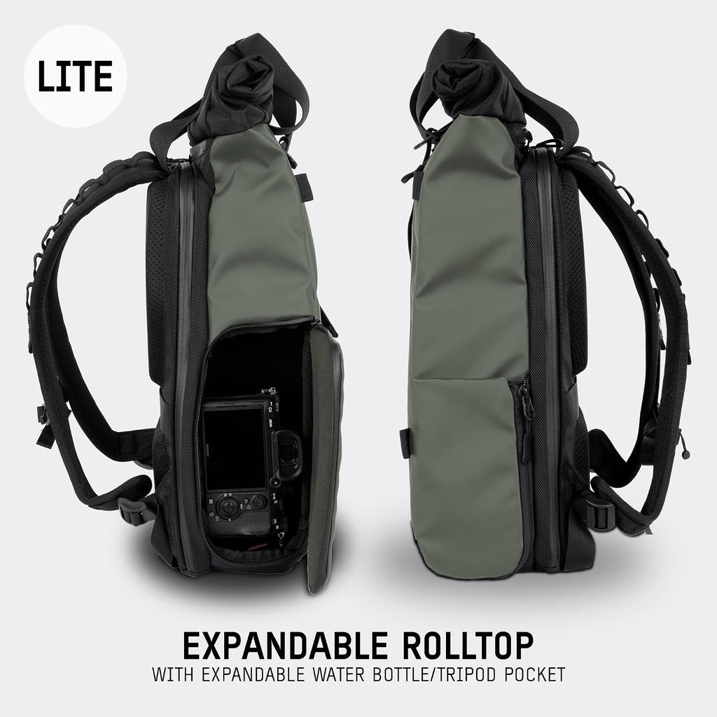 WANDRD PRVKE Lite: Weather-Resistant Travel & Camera Backpack with Laptop Sleeve, Quick Side Access, Clamshell Opening – Ideal Photography & Travel Bag