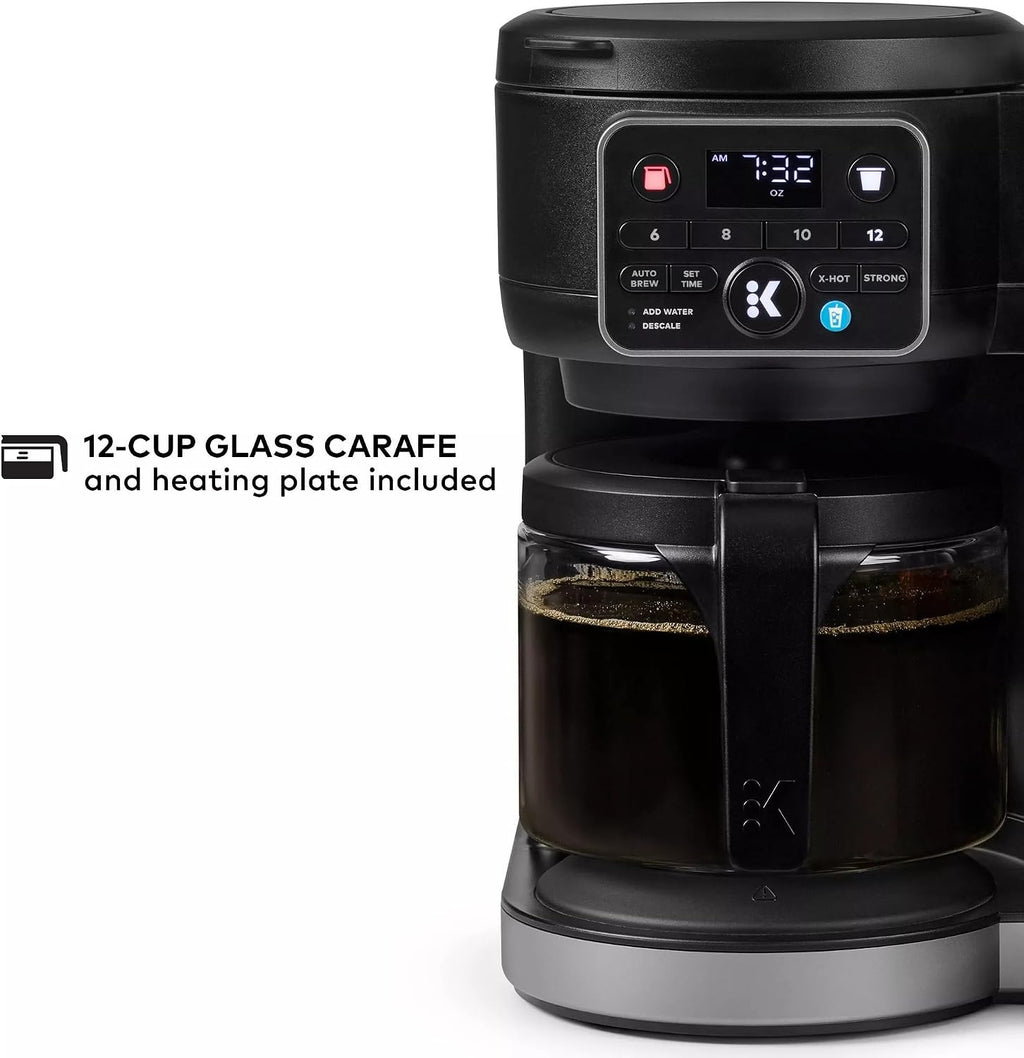 Keurig KD5600 K-Duo Hot & Iced Single Serve & Carafe Coffee Maker, 72oz Reservoir, MultiStream Technology (Gen 2), Black (Renewed)