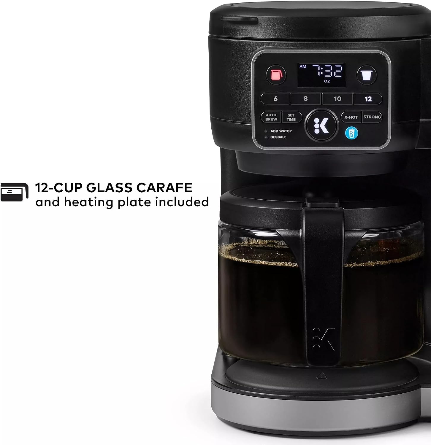 Keurig KD5600 K-Duo Hot & Iced Single Serve & Carafe Coffee Maker, 72oz Reservoir, MultiStream Technology (Gen 2), Black (Renewed)