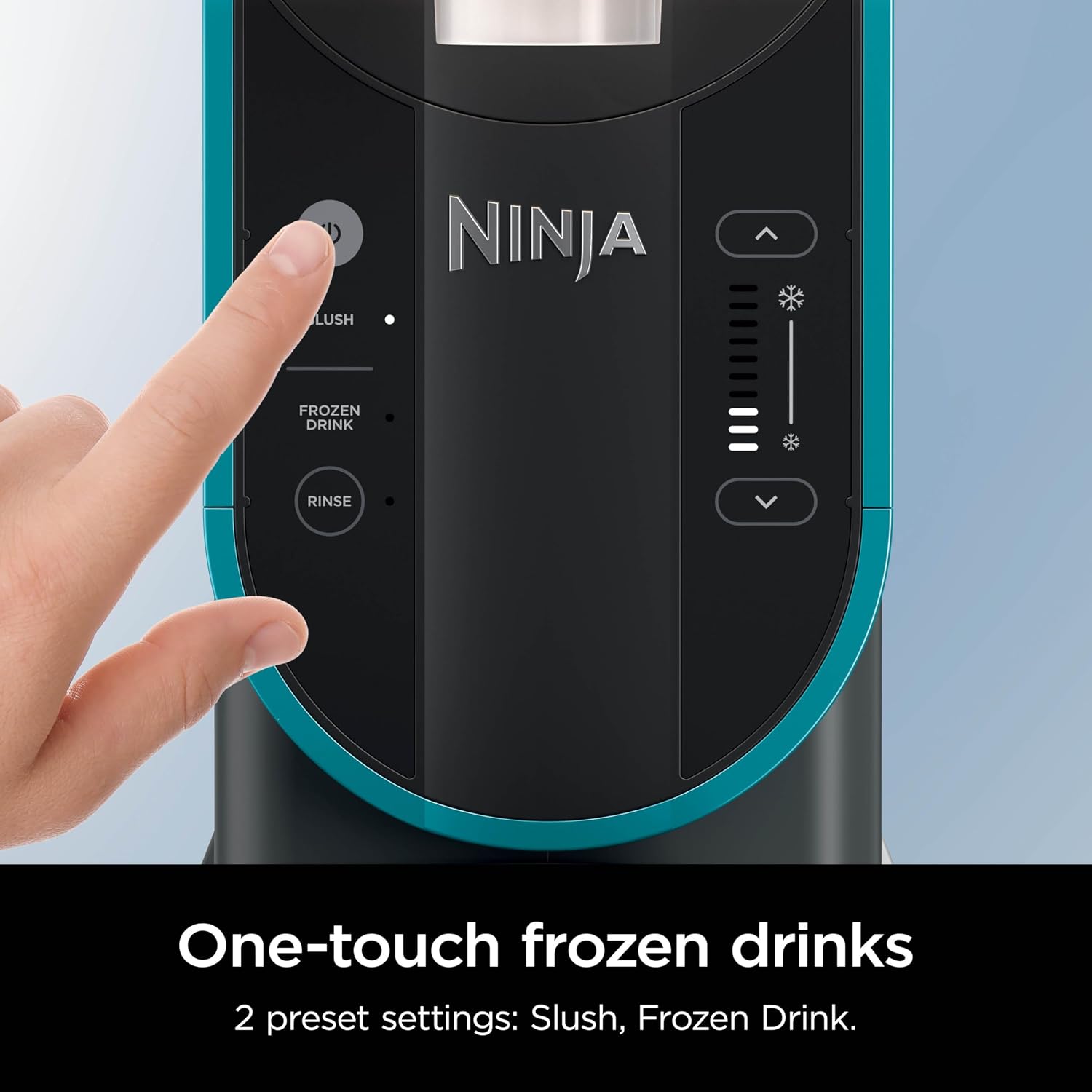 Ninja SLUSHi Professional Frozen Drink Maker with RapidChill Technology, 88 oz. Frozen Drink & Slushie Machine, 2 Preset Programs, Frozen Margaritas, and More, Premium Accents, Teal, FS299 (Renewed)