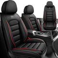 Car Seat Cover Fit for Honda Pilot 2003-2025,Compatible Airbag Non-Slip Waterproof Seat Cover,Car Seat Protector Premium Interior (Standard 2 Seats,Black Red)