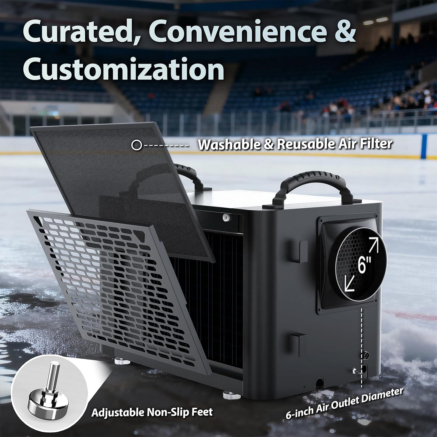 155 Pints Commercial Dehumidifier for Basement with Pump and Drain Hose, Large Space Dehumidifier for Crawl Space, Attic, Garage, Home, Industrial, Water Damage, Auto Defrost, Energy Star