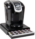 Mind Reader Single Serve Coffee Pod Drawer, 36 Pod Capacity, Countertop Organizer, Breakroom, 12.75'L x 13'W x 3'H, Black (Pack of 6)