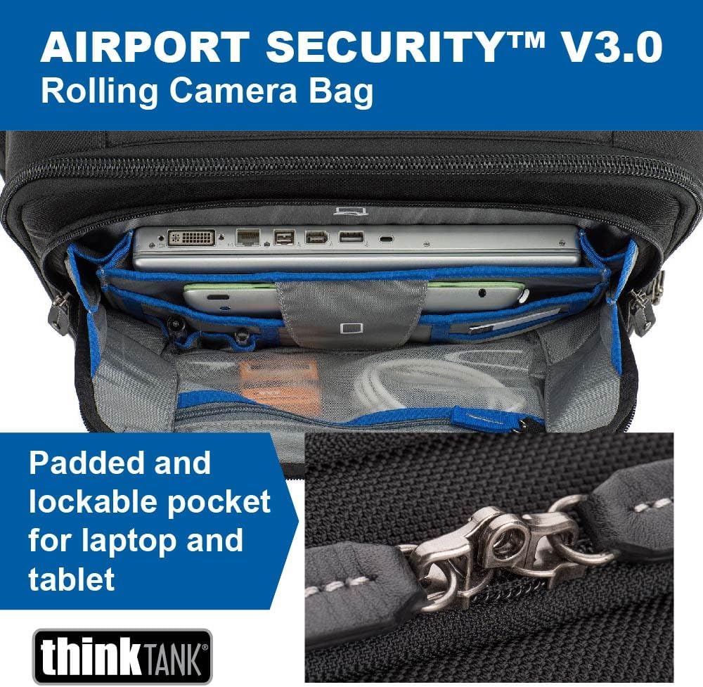 Think Tank Airport Security V3.0 Rolling Carry-On Camera Bag - Black
