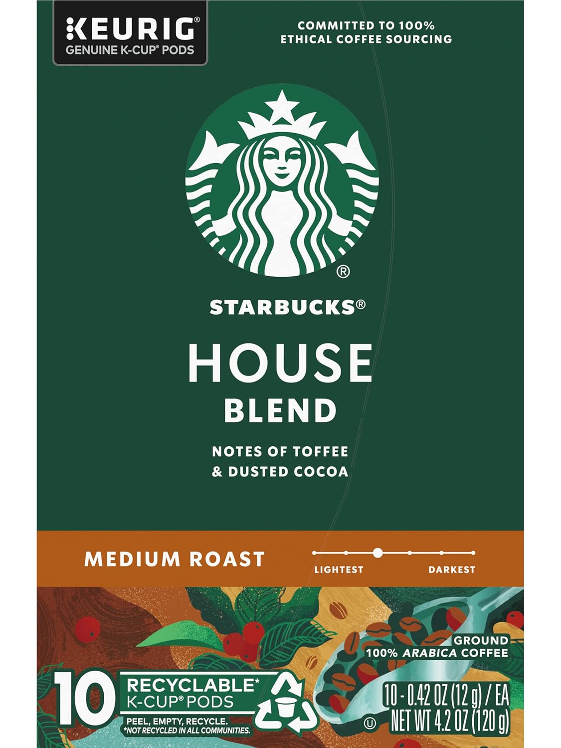 Starbucks House Blend, K-Cup for Keurig Brewers, 160 Count