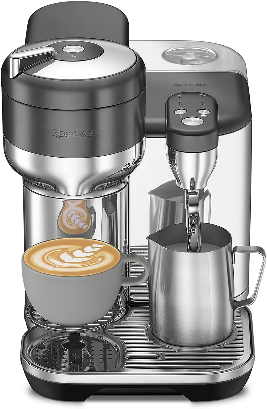Nespresso Vertuo Creatista Coffee and Espresso Maker by Breville, Black Stainless Steel