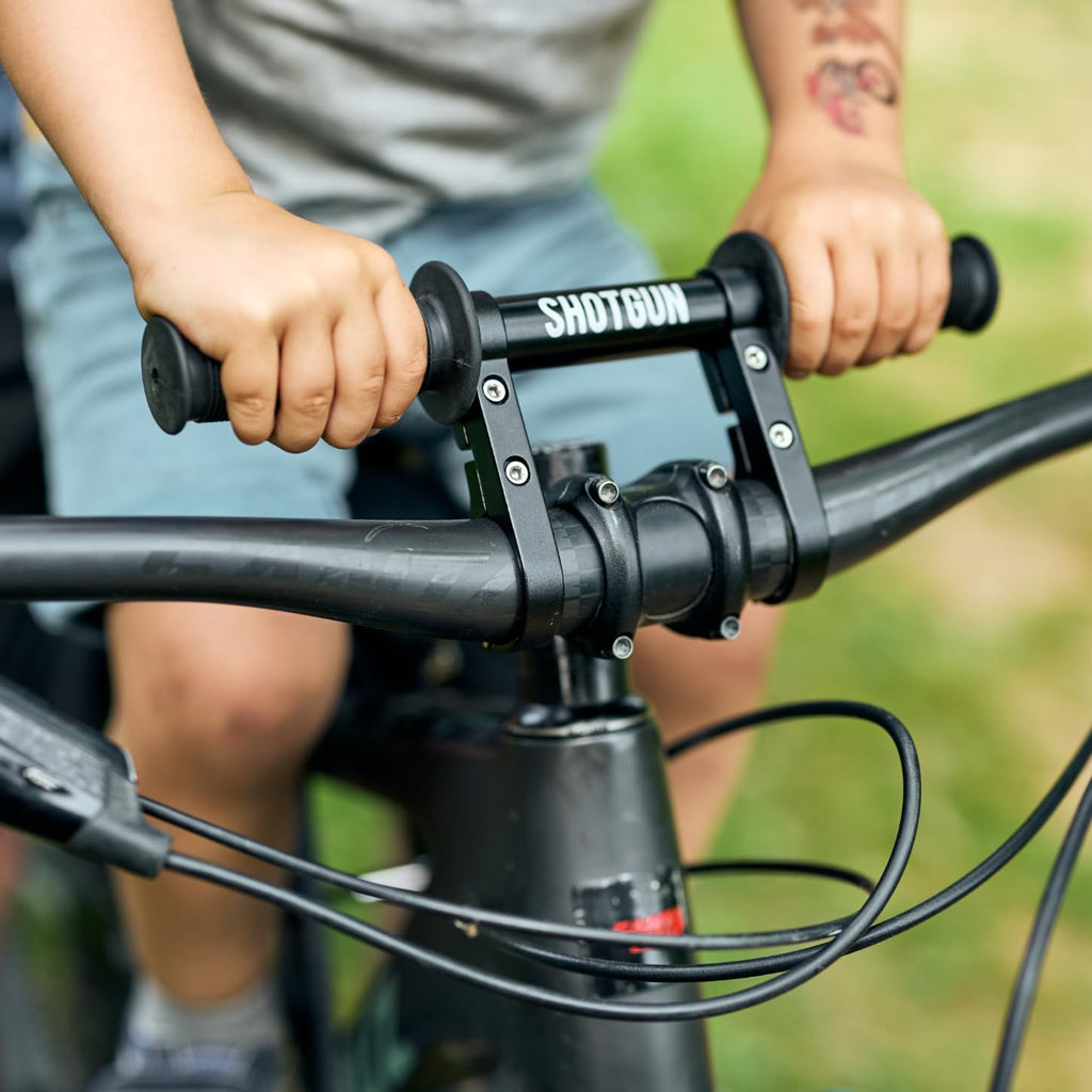 Kids Ride Shotgun - Child Bike Seat & Handlebar Combos - Front Mounted, for Children Aged 2~5 Years, Fits Most Adult Modern Mountain Bikes, Adjustable for Comfort
