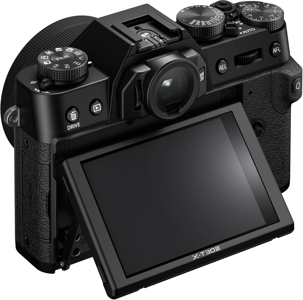 FUJIFILM X-T30 III Mirrorless Camera Body, with XC13-33mm Lens Kit, Black