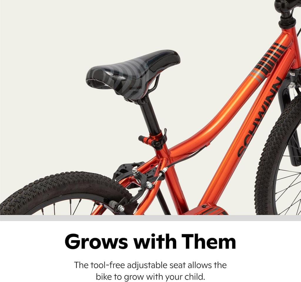 Schwinn Firehawk or Scorch Bike, 16 or 20 Inch Bike for Kids Ages 3-13, with Training Wheels or Adjustable Seat, Rear Coaster Brake & Front or Front & Rear Hand Brake, for Girls & Boys