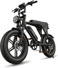 OUXI V8 Series Electric Bike for Adults, Ebike Peak 500W/1000W, 20/31 MPH, 10.4/15/30 AH Removable Battery, 16''/20' Fat Tire Electric Bike, 7-Speed Gear Electric Bicycles, Dual Disc Brakes