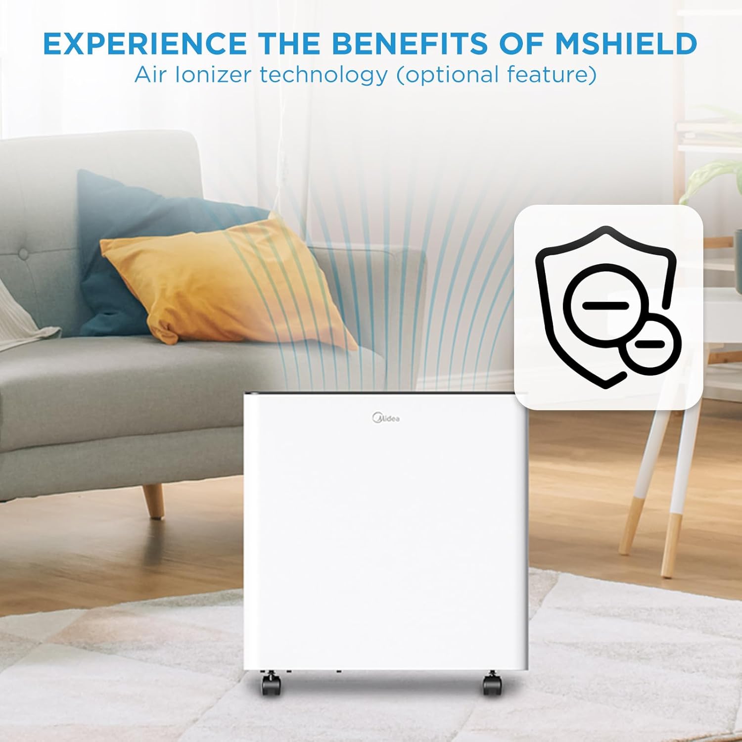 Midea 4,500 Sq. Ft. Dehumidifier with Pump Included 50 Pint - Ideal for Basements, Large & Medium Sized Rooms, and Bathrooms (Renewed)