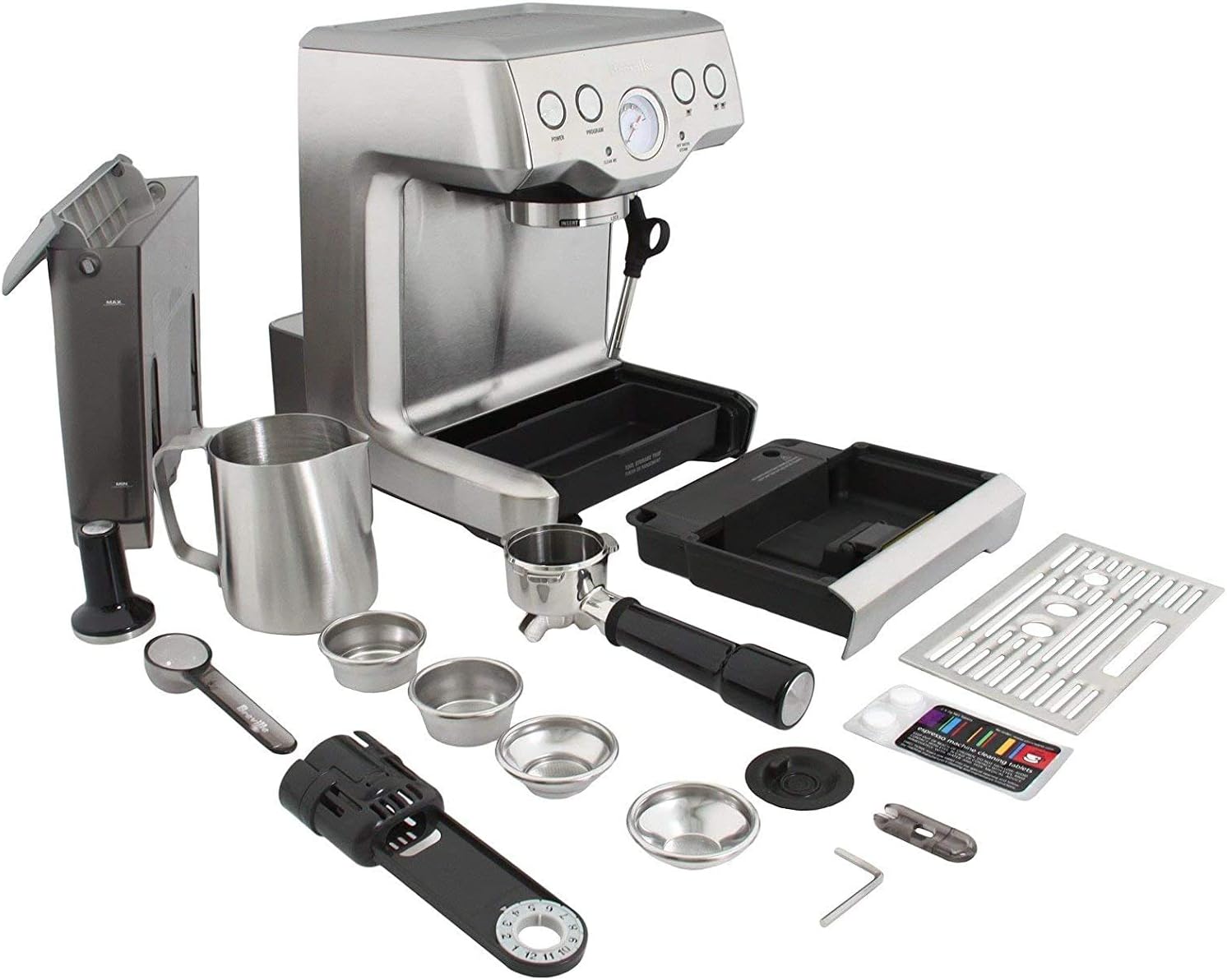 Breville Infuser Espresso Machine BES840XL, Brushed Stainless Steel