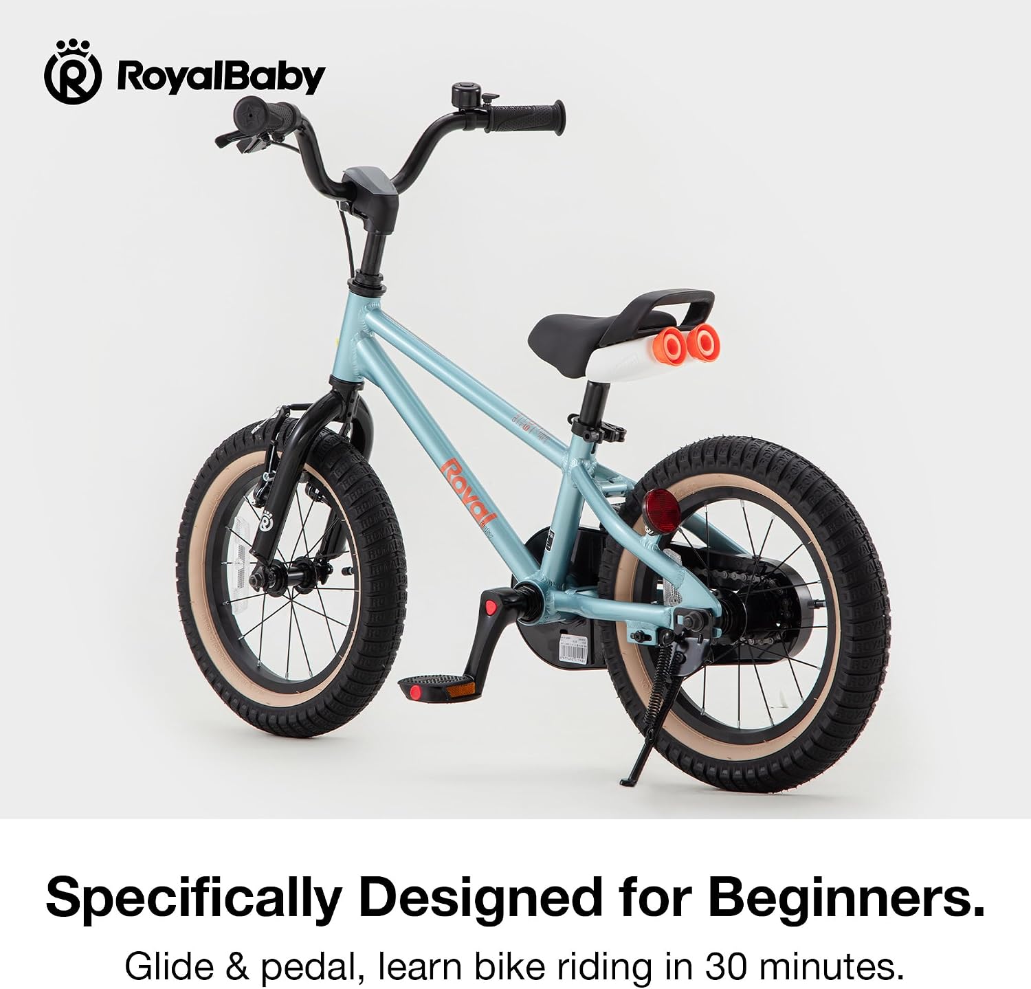 RoyalBaby EZ Kids Bike, Lightweight Aluminum 2-in-1 Balance to Pedal Bike for Beginners Easy Learn Biking, Boys Girls