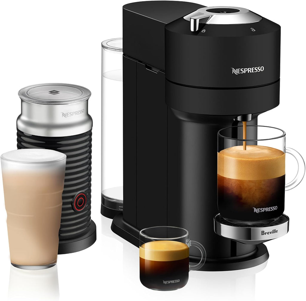 Nespresso Vertuo Next Deluxe Coffee and Espresso Maker by Breville with Aeroccino Milk Frother