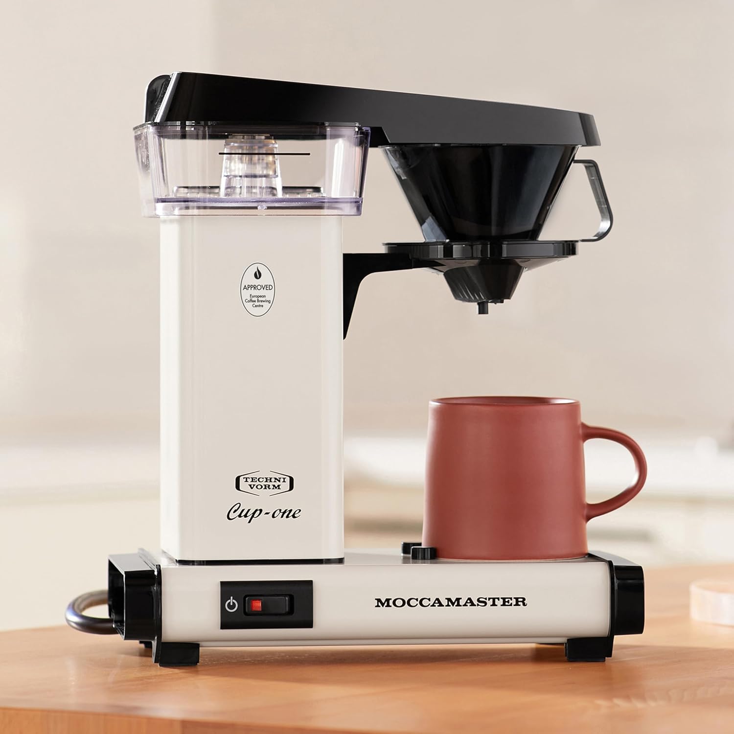 Technivorm Moccamaster 69211 Cup One, One-Cup Coffee Maker 10 Ounce, Off-White