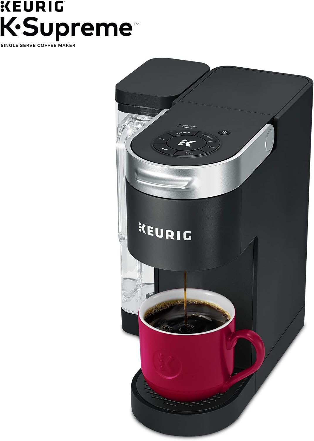 Keurig K-Supreme Single Serve Coffee Maker with Dunkin' Original Blend Medium Roast, 60 K-Cup Pods