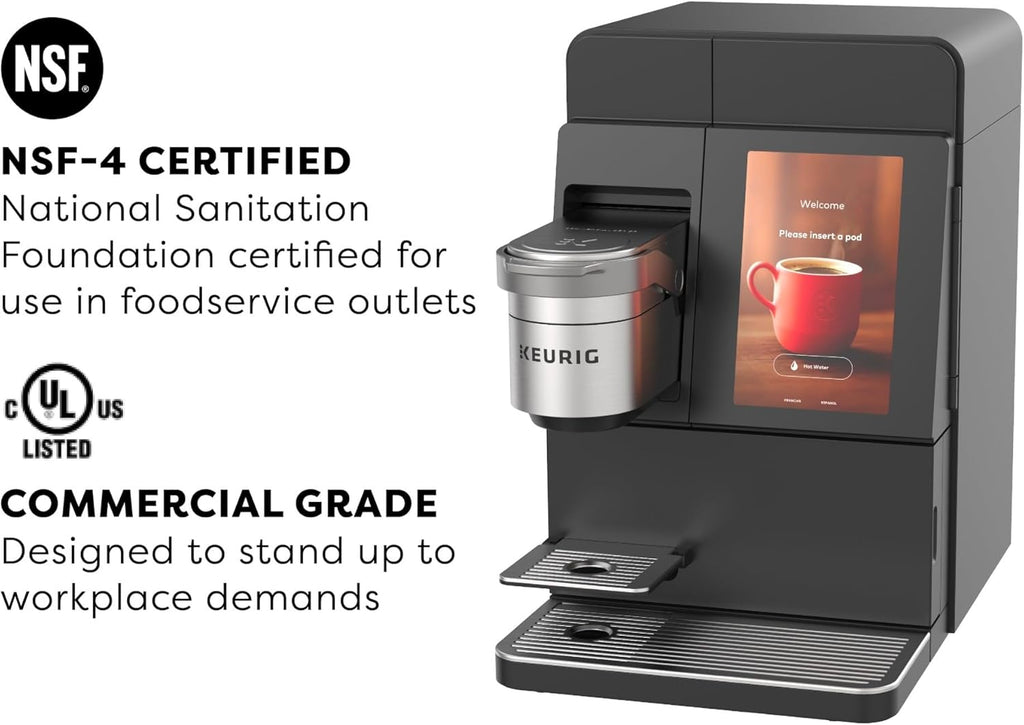 Keurig K-4500 Large Business Single Serve Coffee and Specialty Beverage Café System, Plumbed, Silver/Black