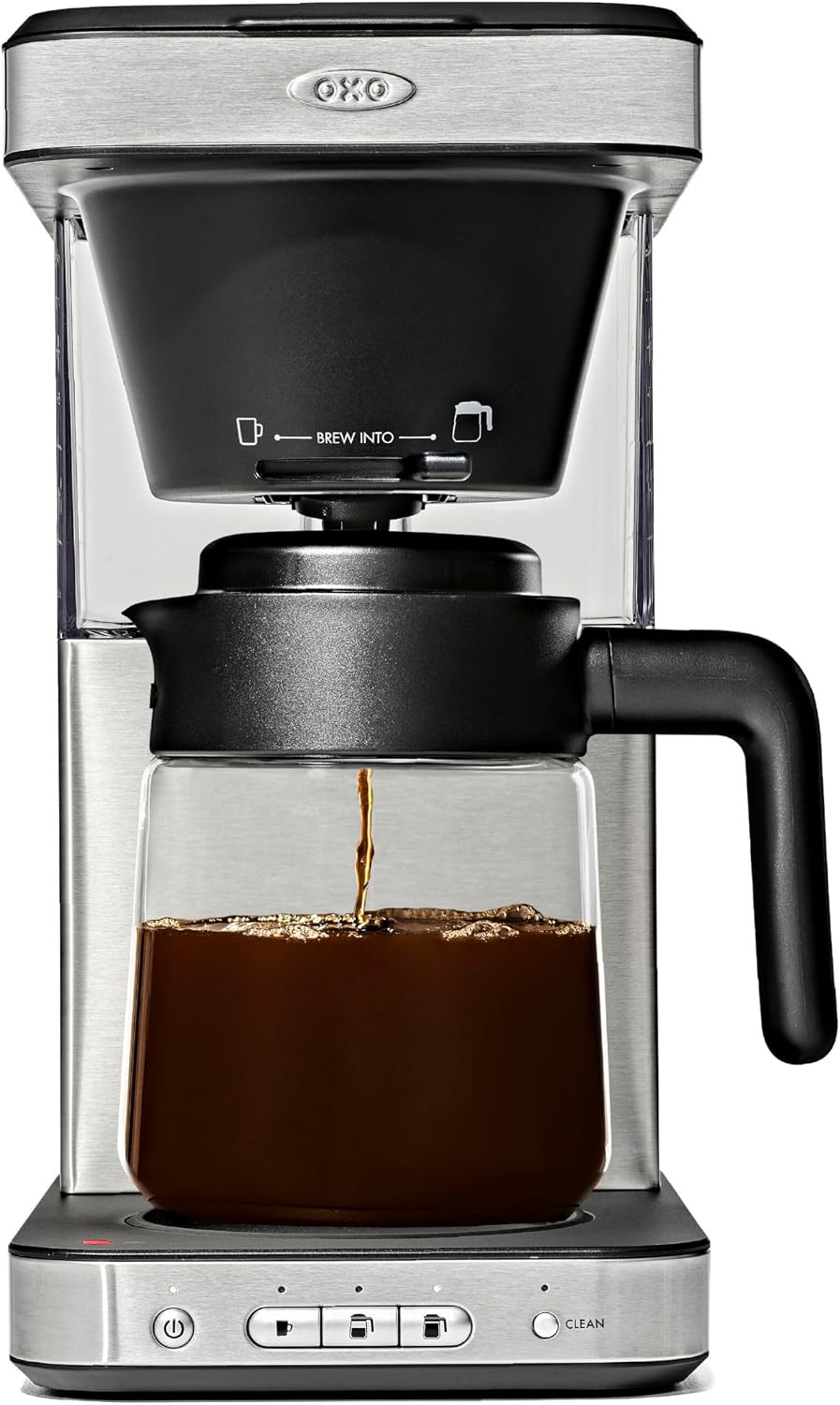 OXO BREW 8-Cup Coffee Maker with Podless Single-Serve Function, programmable coffee maker, café coffee, single-serve coffee, SCA certified home brewer