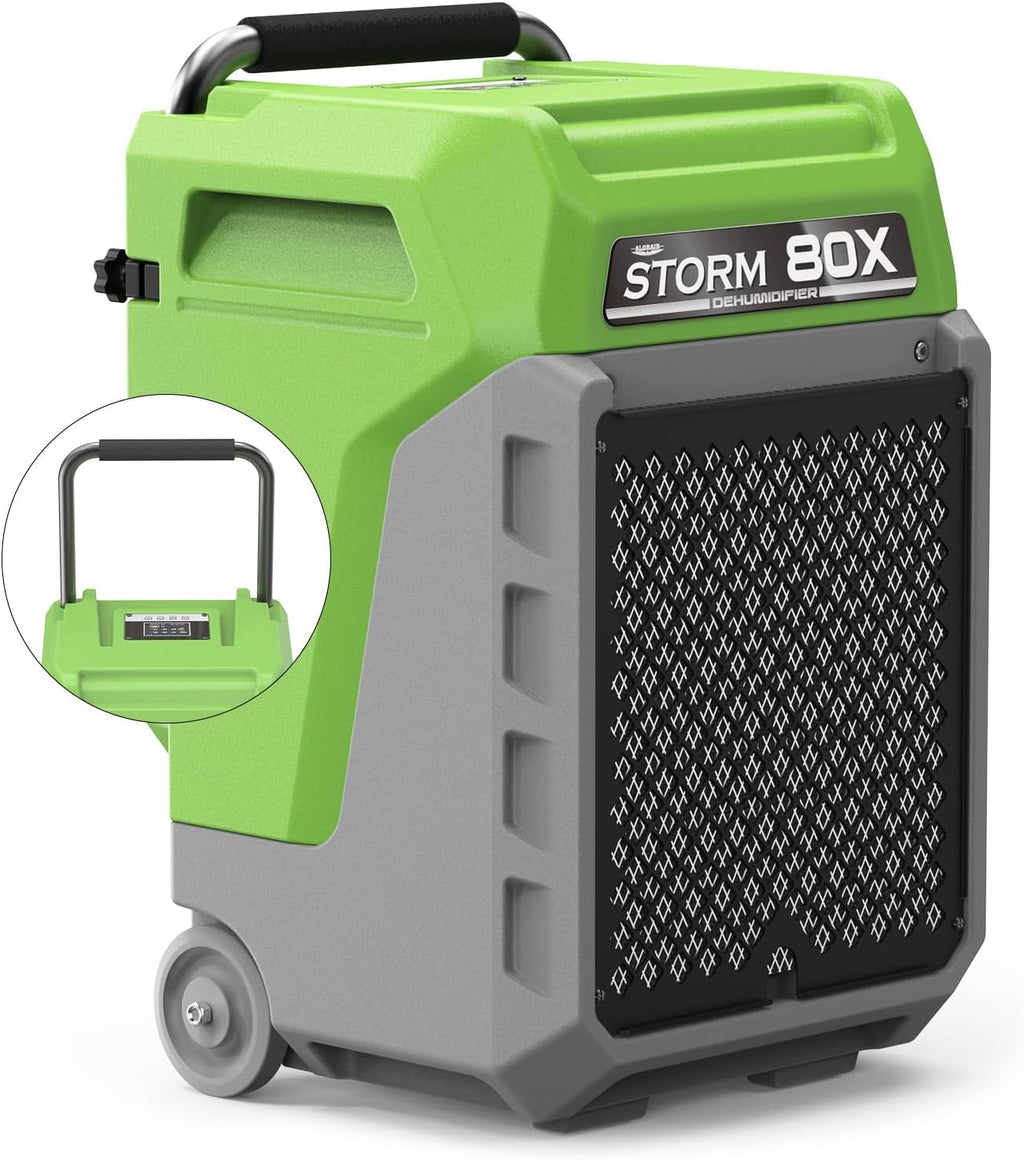 ALORAIR Storm LGR Commercial Dehumidifier with Pump & Drain Hose, Portable Industrial Dehumidifiers with Wheels for Water Damage Restore, Basement, Garage, 5 Years Warranty