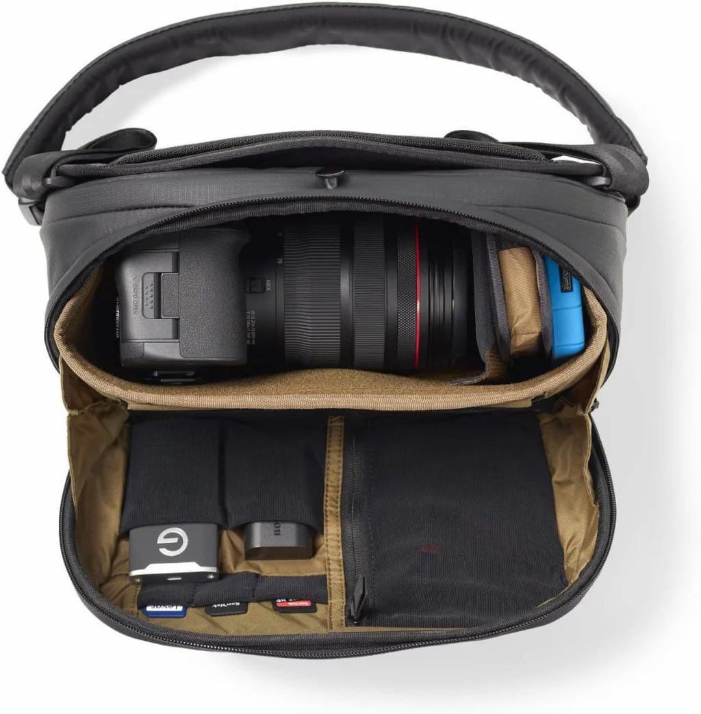 NOMATIC McKinnon Camera Sling 8L: Versatile Camera Bag for Photographers with Quick Access, Secure Storage for Mirrorless or DSLR Camera, Lightweight Crossbody Sling & External Tripod Attachment