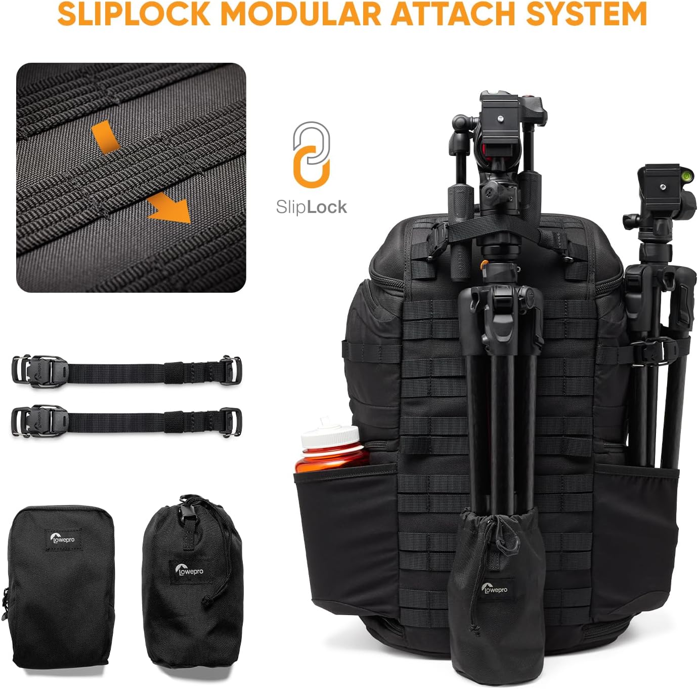Lowepro ProTactic BP 450 AW III Camera Backpack, 4-point Access, Professional Camera Bag, DSLR/Drones/Mirrorless, Up to 16' Laptop, Rain Cover, for Photographer,Videographer, Volume 28L
