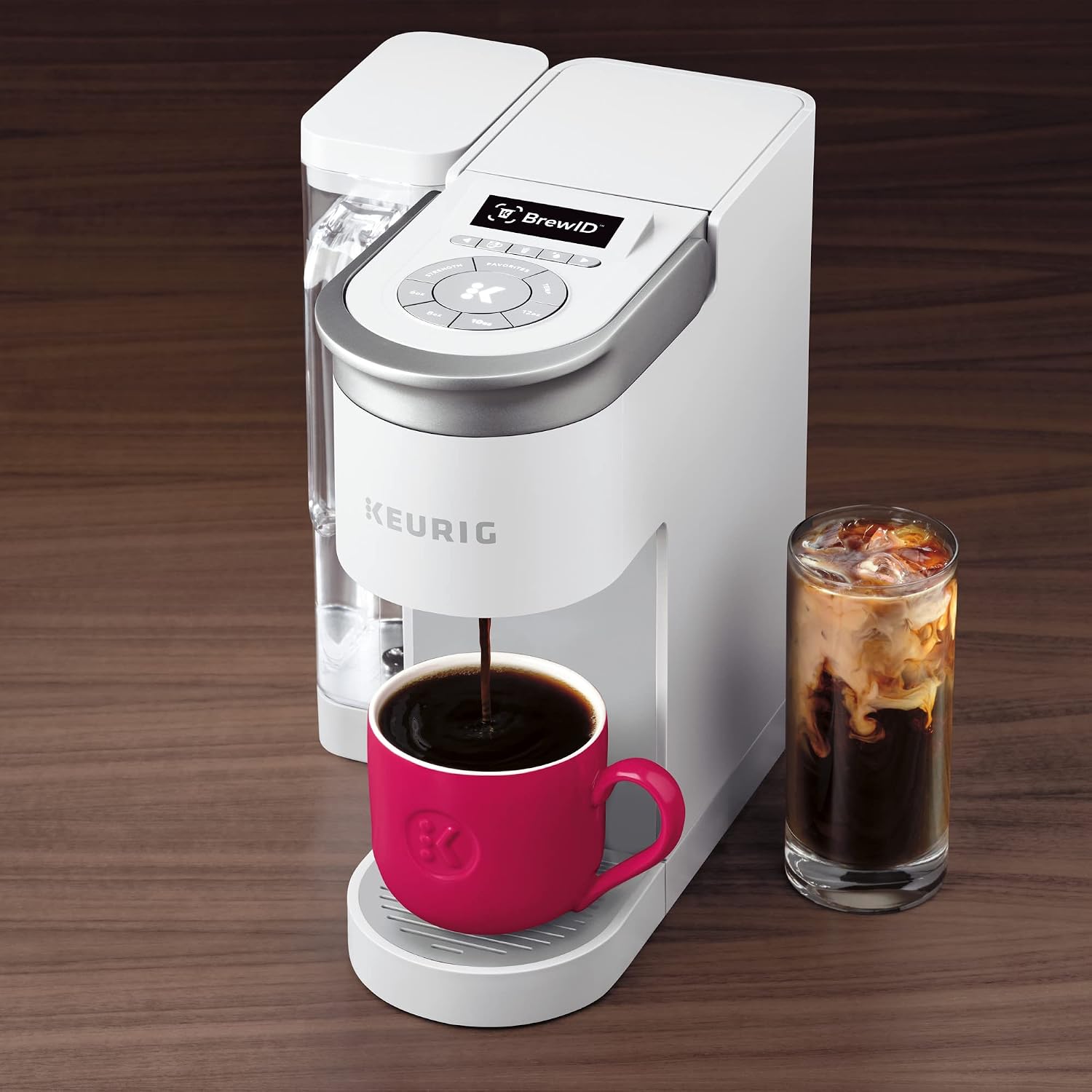 Keurig K-Supreme SMART Single Serve Coffee Maker With WiFi Compatibility, 4 Brew Sizes, And 66oz Removable Reservoir, Compatible with Alexa, White