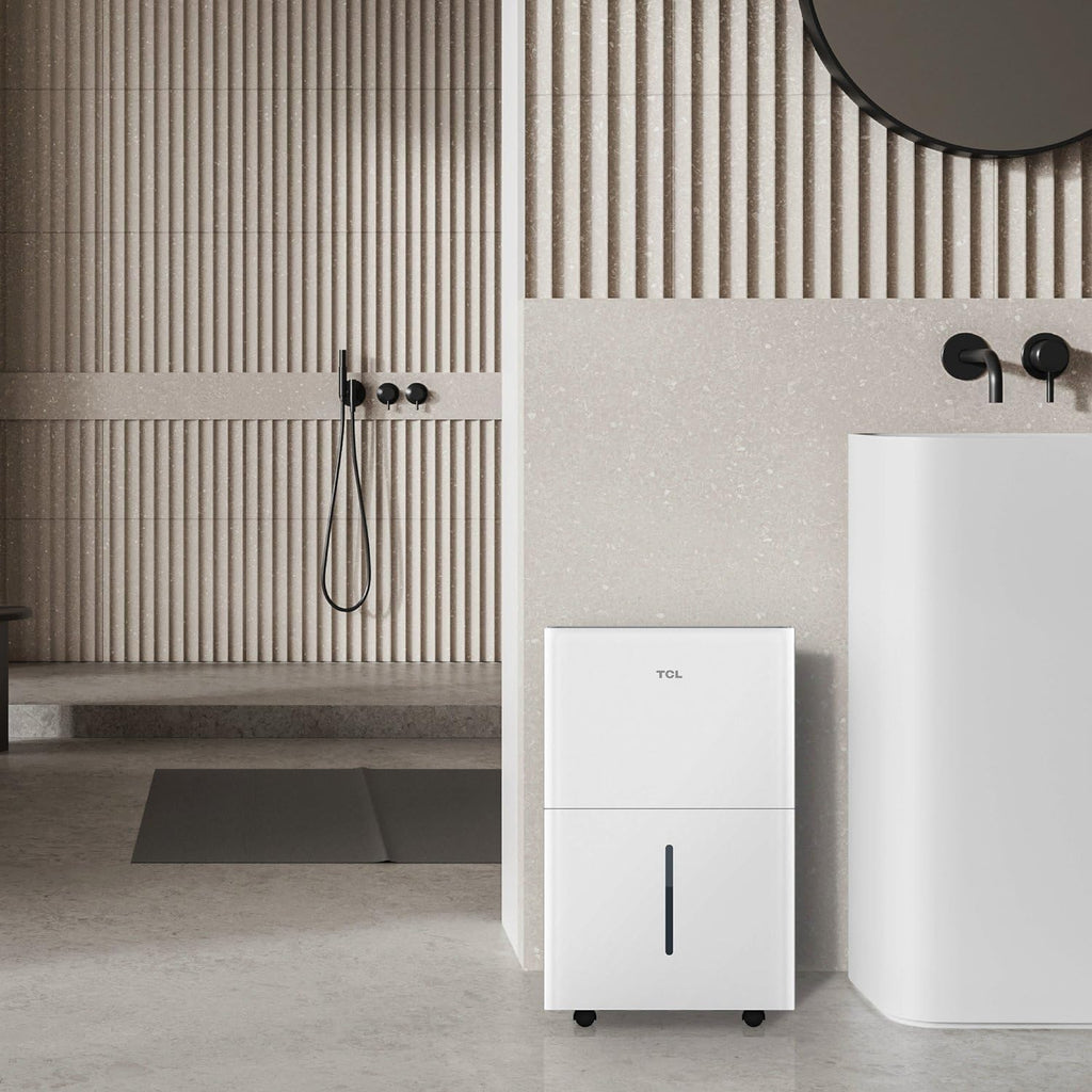 TCL 3000 Sq. Ft. Smart Dehumidifier, Energy Star Most Efficient 2024, Ultra-compact, 32 Pints Per Day, for Whole House, Basement, Bathroom & Bedroom, Compatible with Alexa/Google Assistant, (H32D44W)