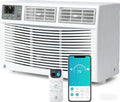 8000 BTU Window Air Conditioner Cools Up to 350 Sq. Ft., 3-In-1 WiFi Window AC Unit With Remote Control and Window Kit, Quiet Smart Room Air Conditioner for Home Office Dorms