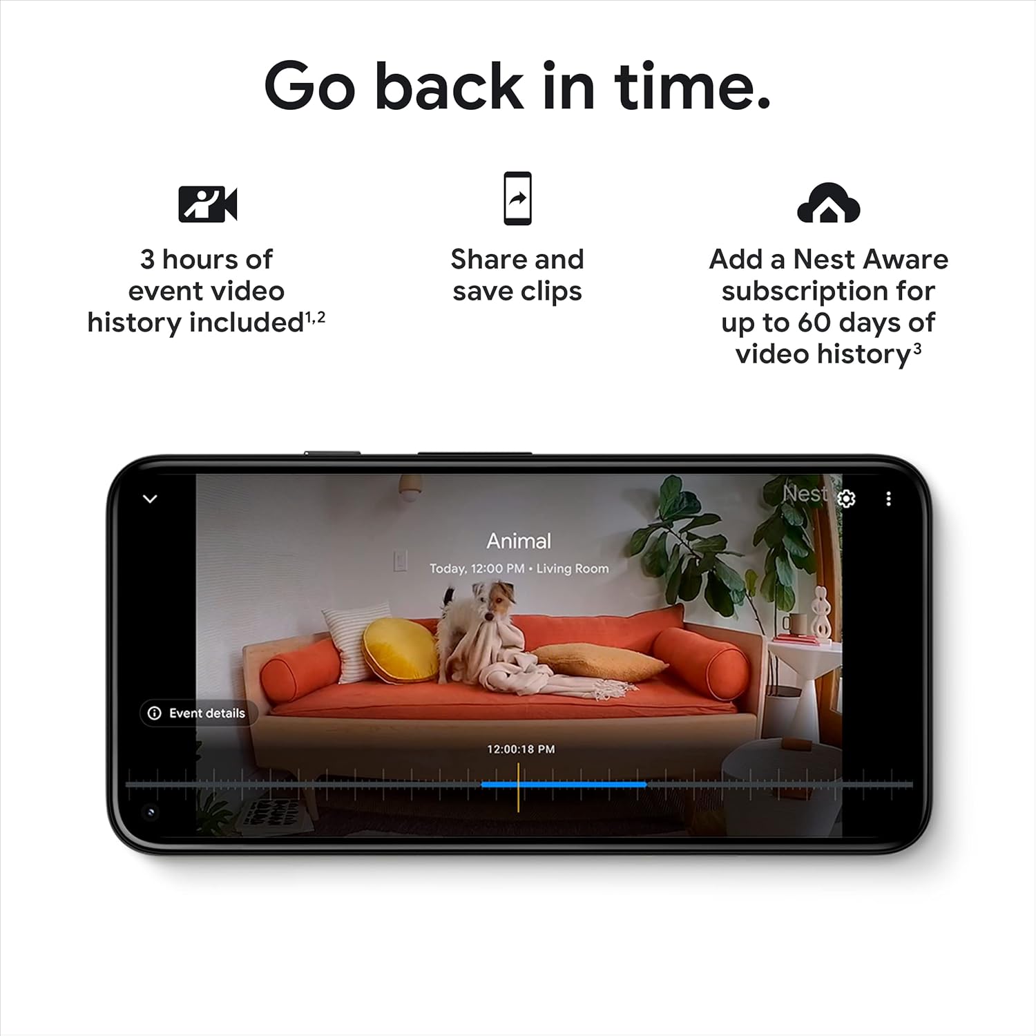 Google Nest Security Cam (Wired) - 2nd Generation - Fog, 1080p, Motion Only