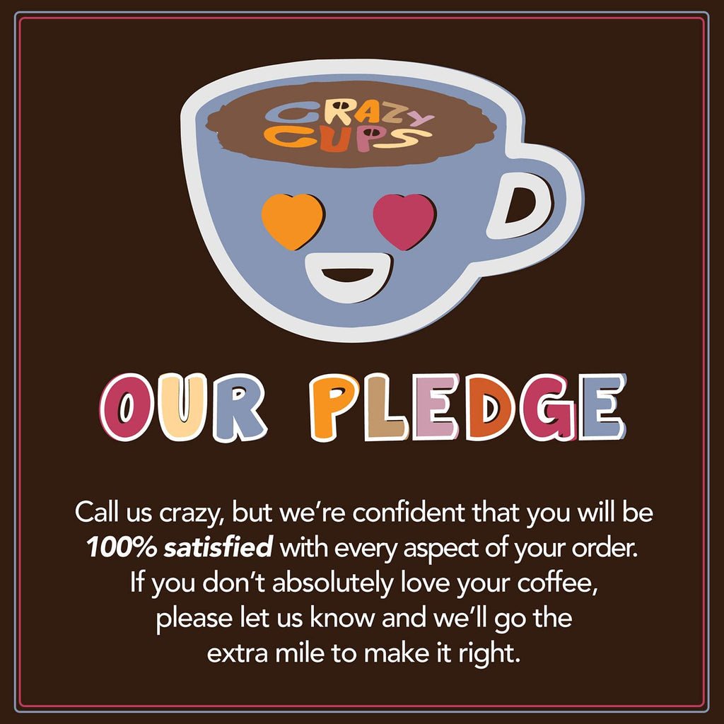 Crazy Cups Flavored Decaf Coffee Variety Pack, Hot or Iced for Keurig K-Cup Machines, 96 Count Recyclable Pods (Pack of 4)