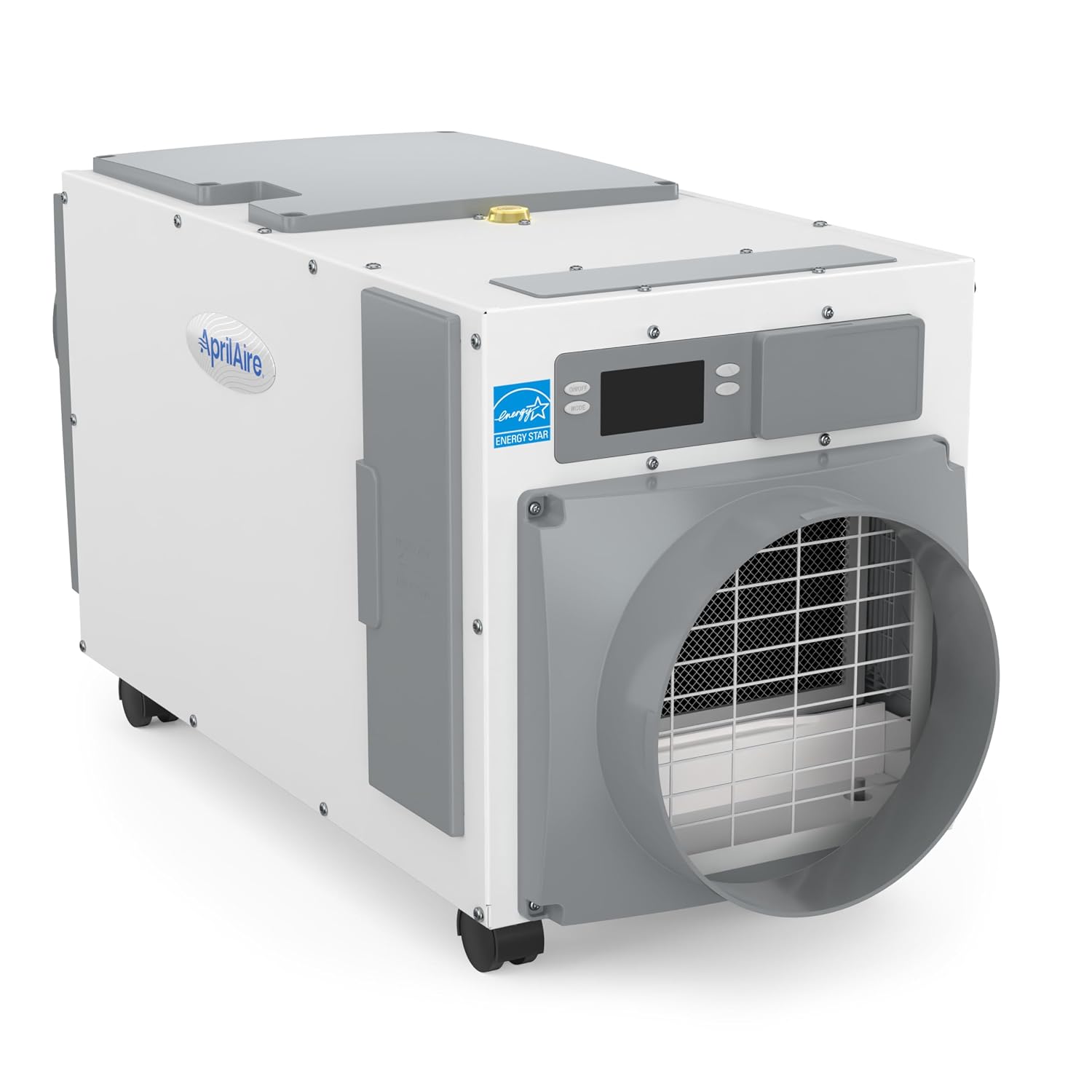 AprilAire E100C Pro 100-Pint Whole-House Dehumidifier with Castors, Energy Star Certified, Commercial-Grade Whole-Home Dehumidifier for Basement, Crawlspace, or Whole House up to 5,500 sq. ft.