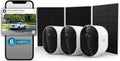 Arlo Pro Security Camera 2K HDR (6th Gen, 2025 Release) 3 Cam + 3 Solar Panels + 6 Months of Secure Plus Plan - Wireless Outdoor Camera, Battery Power, Person, Vehicle & Animal Detection, White
