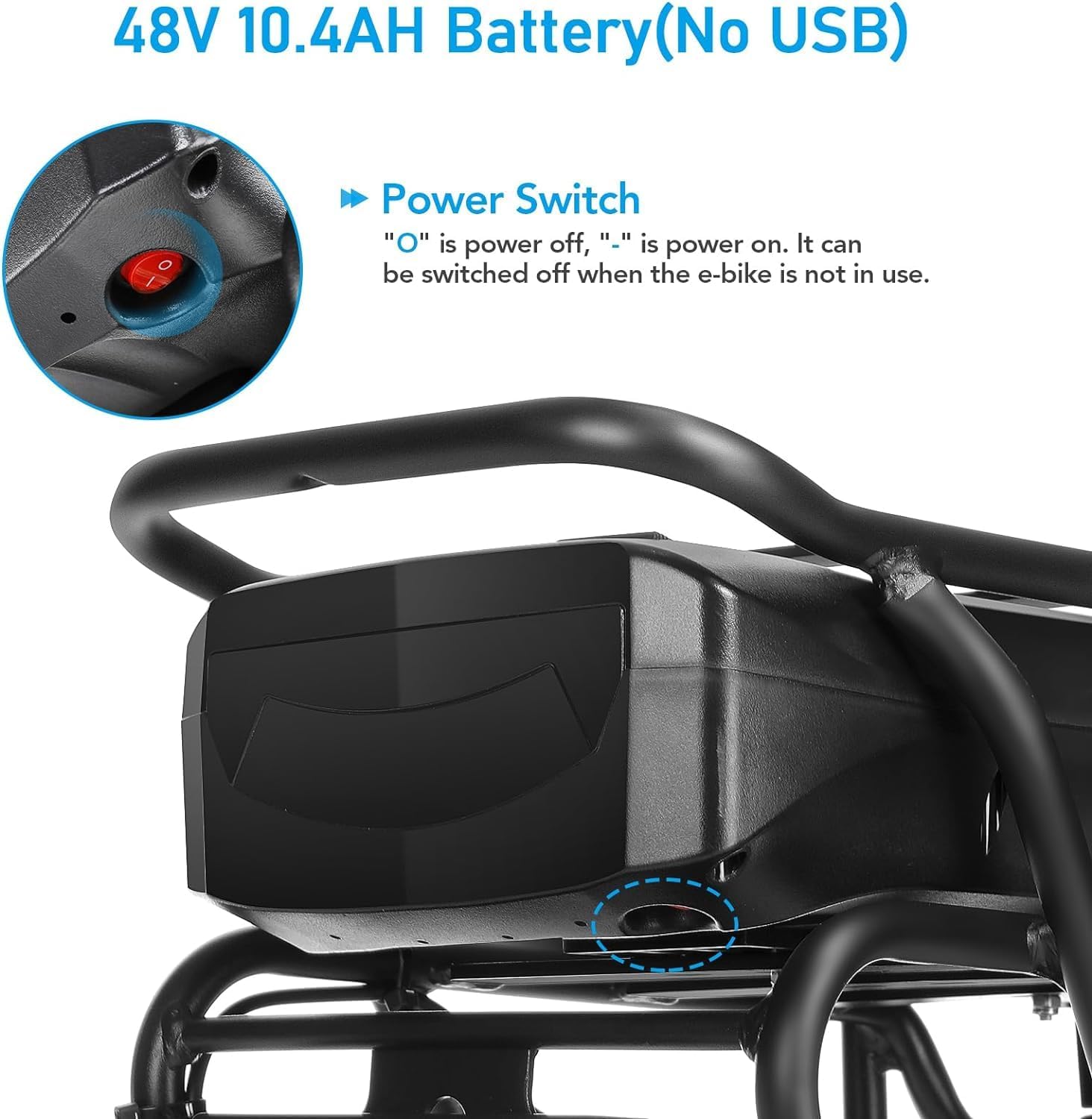 ANCHEER Electric Bike for Adults, 48V 500Wh EBike, UP to 60 Miles, Removable Battery, Fast-Charge, 26' Commuter Electric Bicycles, 7-Speed, LCD Digital Display, Suspension Fork, Cruise Control, UL2849