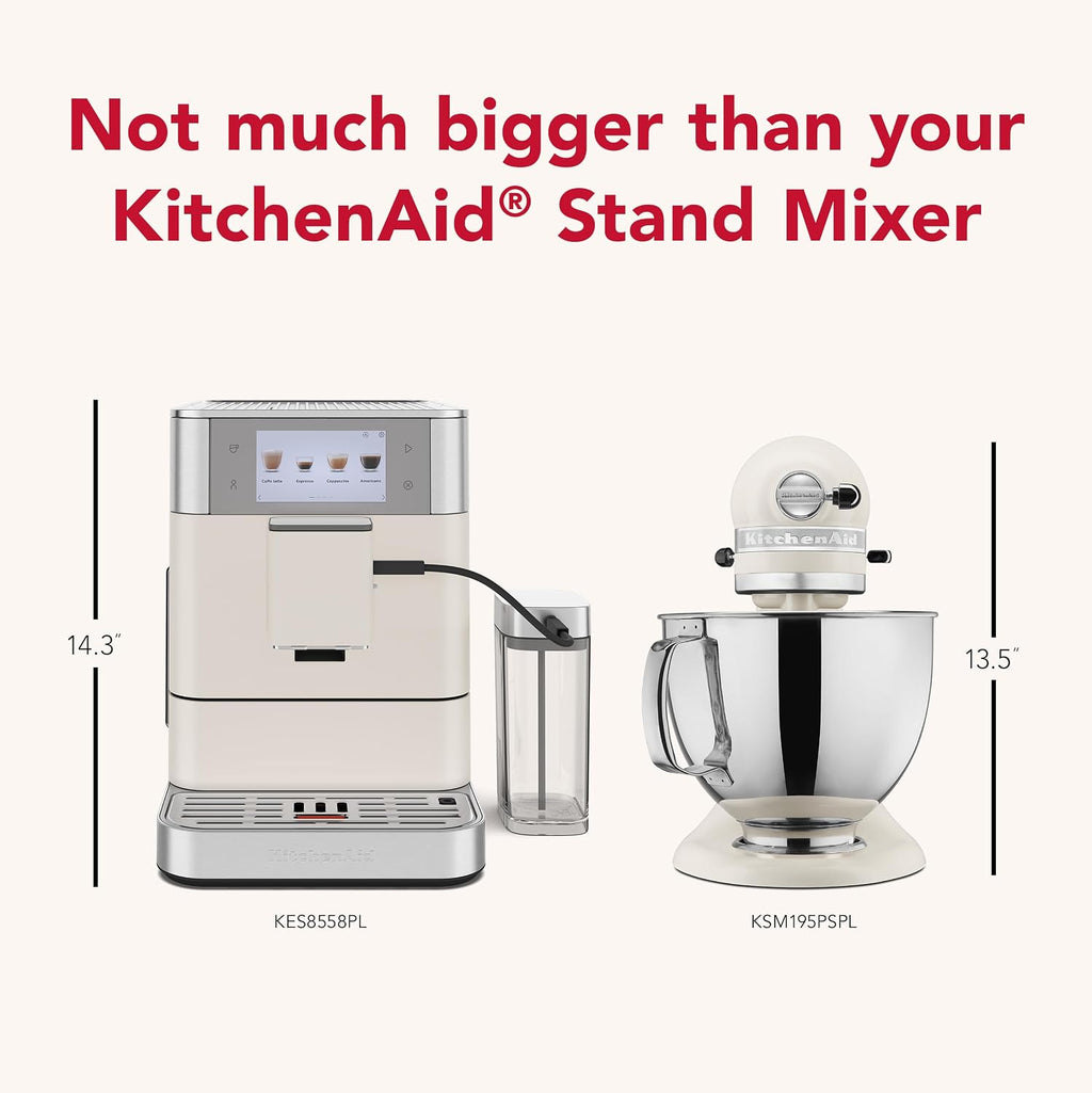 KitchenAid Fully Automatic Espresso Machine KF8, KES8558PL, Porcelain White
