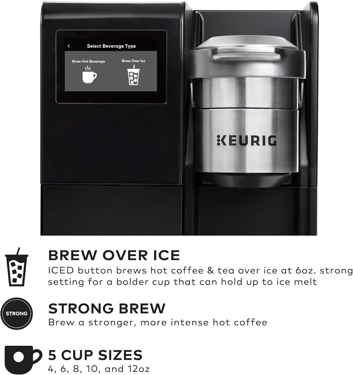 Keurig K-3550 Large Business Single Serve Coffee Maker, Plumbed, Silver/Black