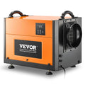 VEVOR 125 Pints Commercial Dehumidifier with Drain Hose, Portable Crawl Space Dehumidifiers for Basement Storage Room Industrial Grade, Auto Defrost/Drainage, Heavy-duty Galvanized Steel, LED Indicate