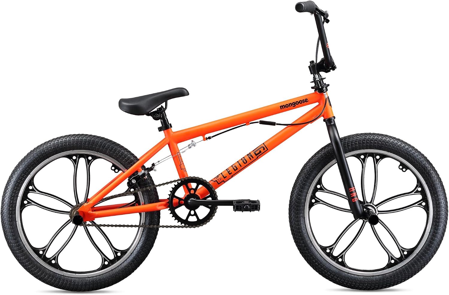 Mongoose Legion BMX Bike, Hi-Ten Steel Frame, 25x9T, 36x16T or 40x16T Gearing